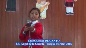 I.E. ANGEL DE LA GUARDA – JUEGOS FLORALES 2016 – CONCURSO DE CANTO